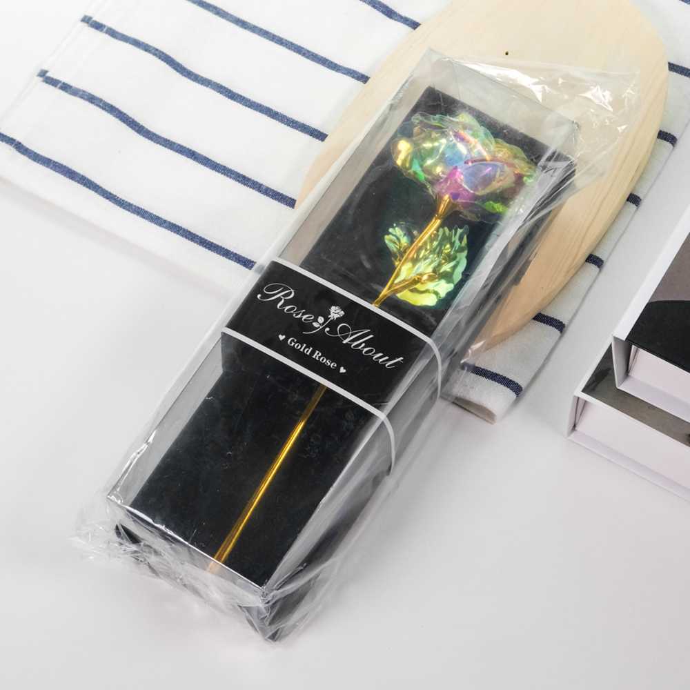 Bunga Mawar Dekorasi Gold Foil