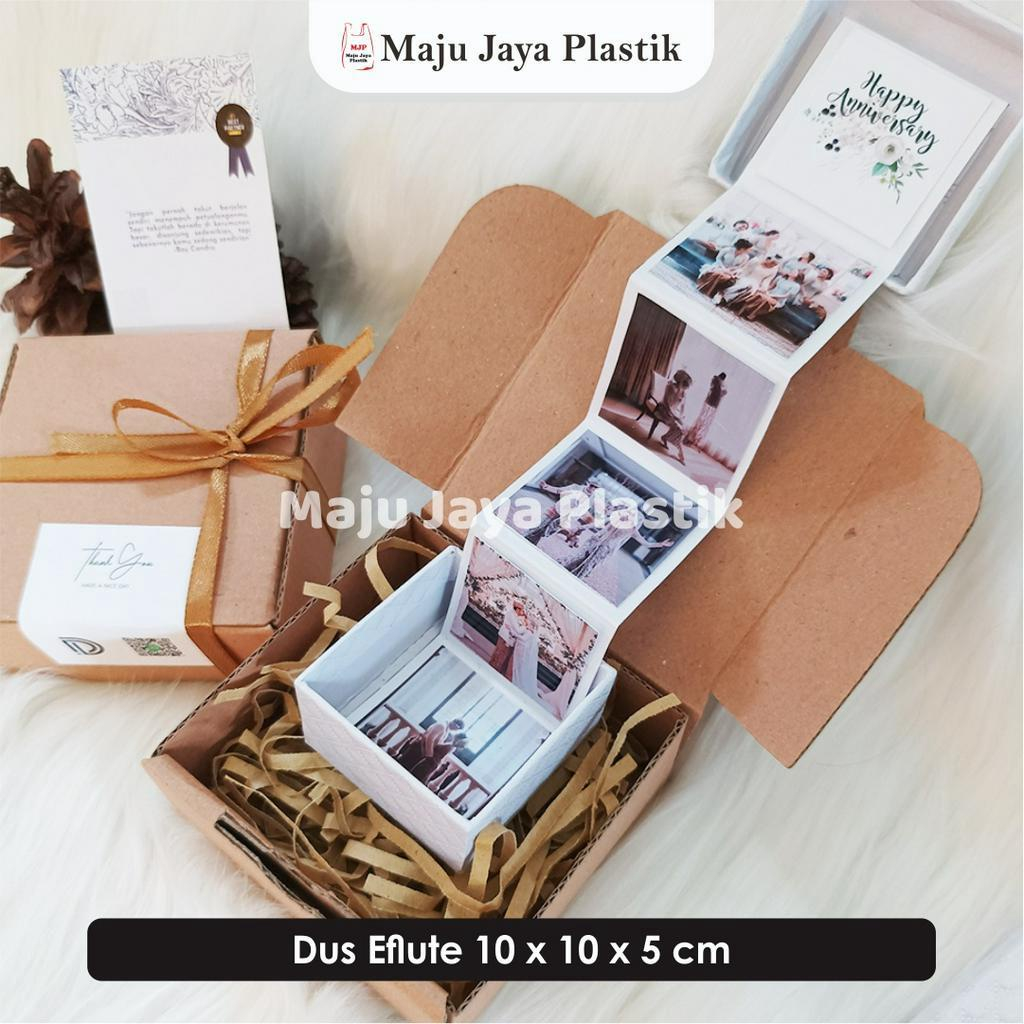 

EFLUTE 10x10x5 Box Karton Corugated Diecut E-flute gift souvenir hampers