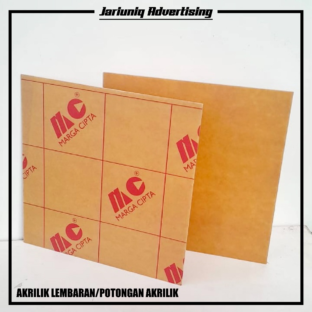 

Akrilik Custom Lembaran Tebal 2mm (25cm x 25cm)