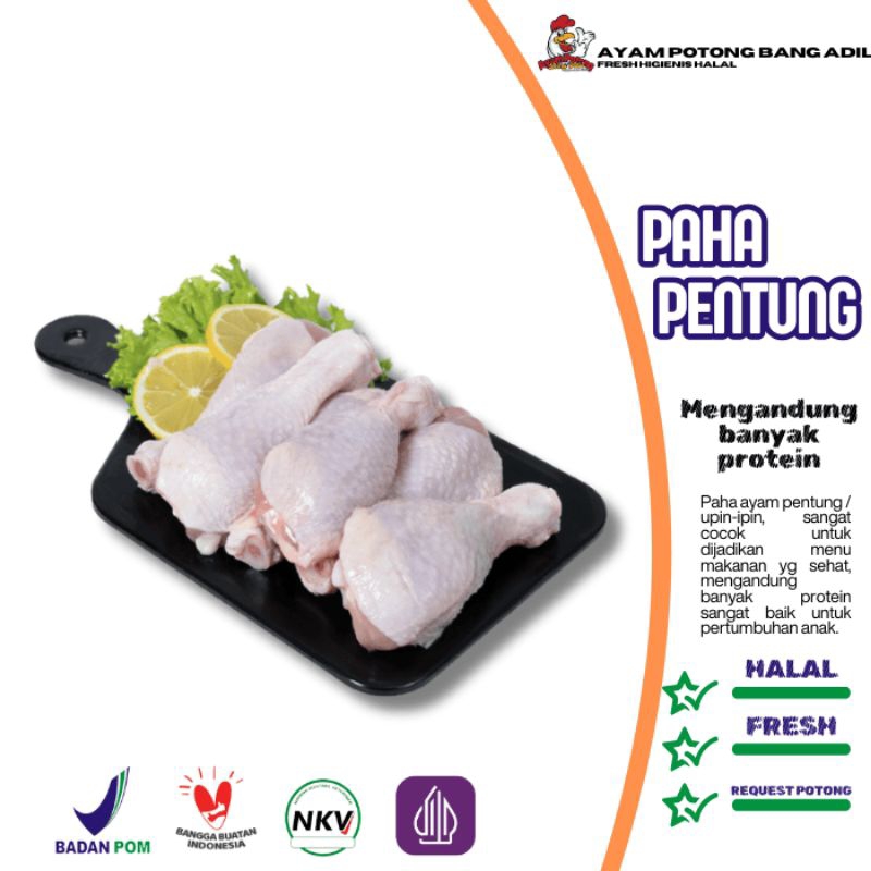 

Paha Bawah Ayam Negeri Organik Probiotik 1Kg Paha Ayam Bawah Organik Segar