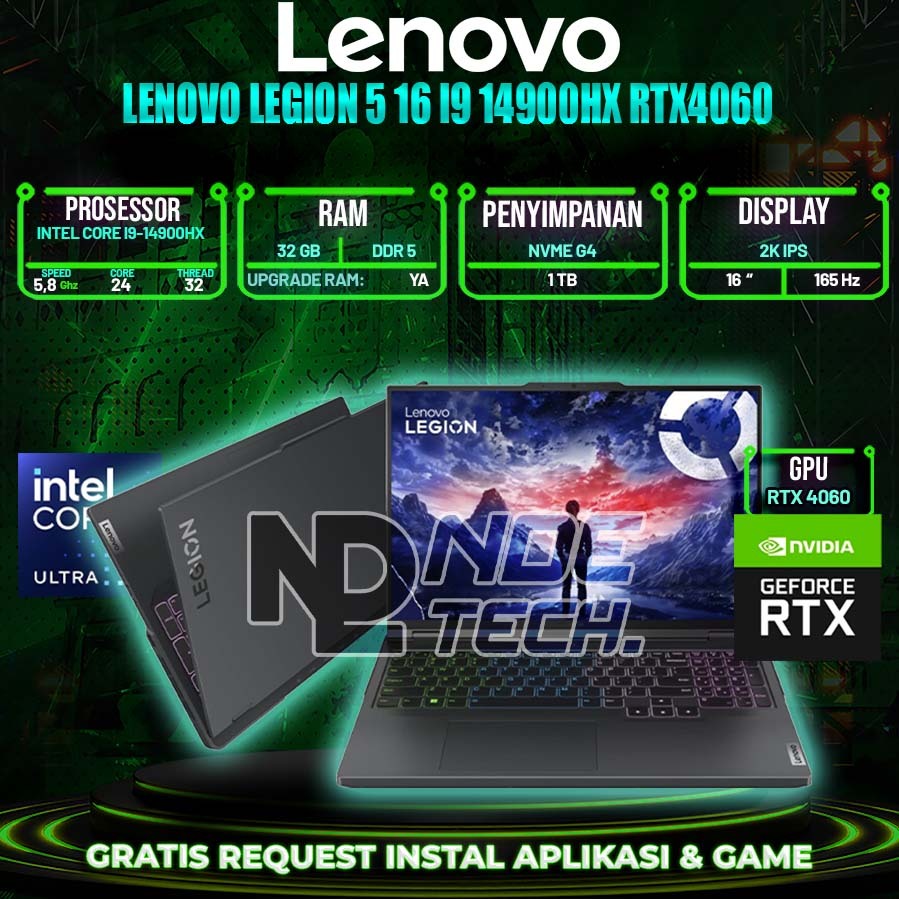 LENOVO LEGION 5 16 I9 14900HX RTX4060