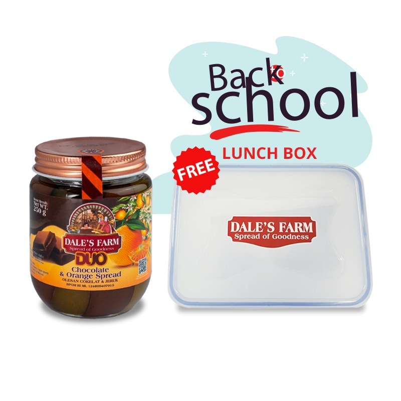 

Dale's Farm Duo Chocolate & Orange 250g - Selai Jeruk & Coklat