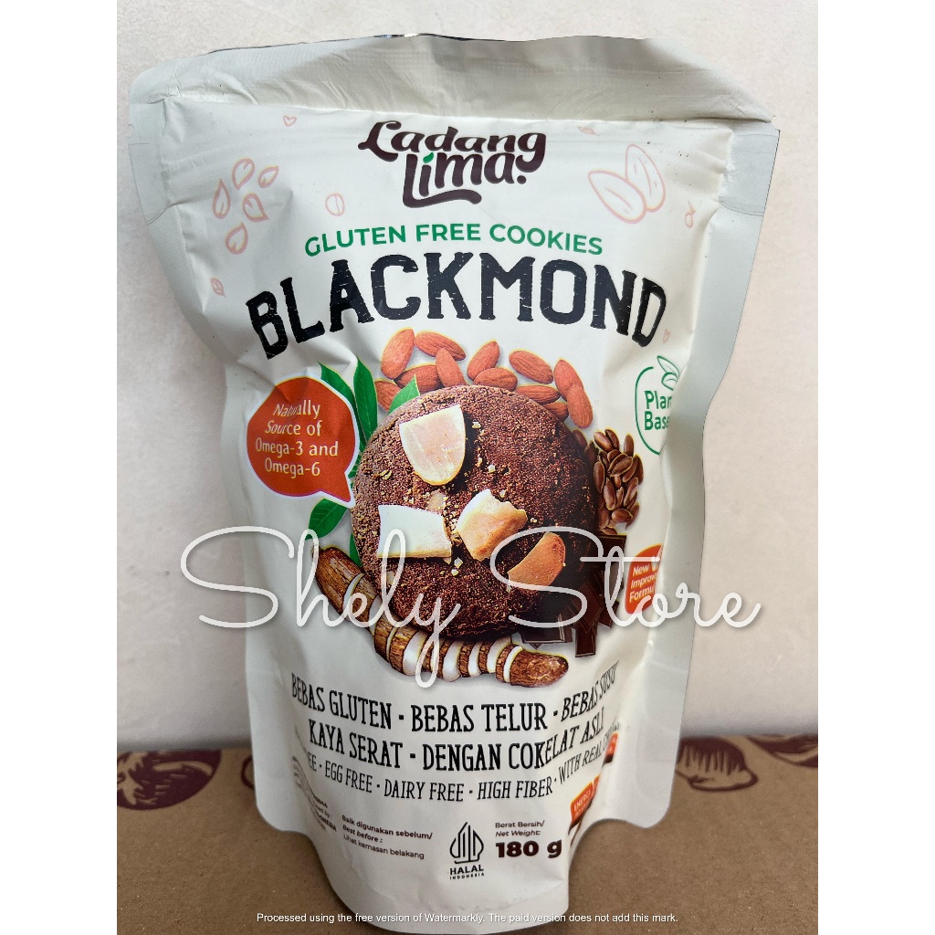 

Cookies Blackmond 180 gr Ladang Lima gluten free