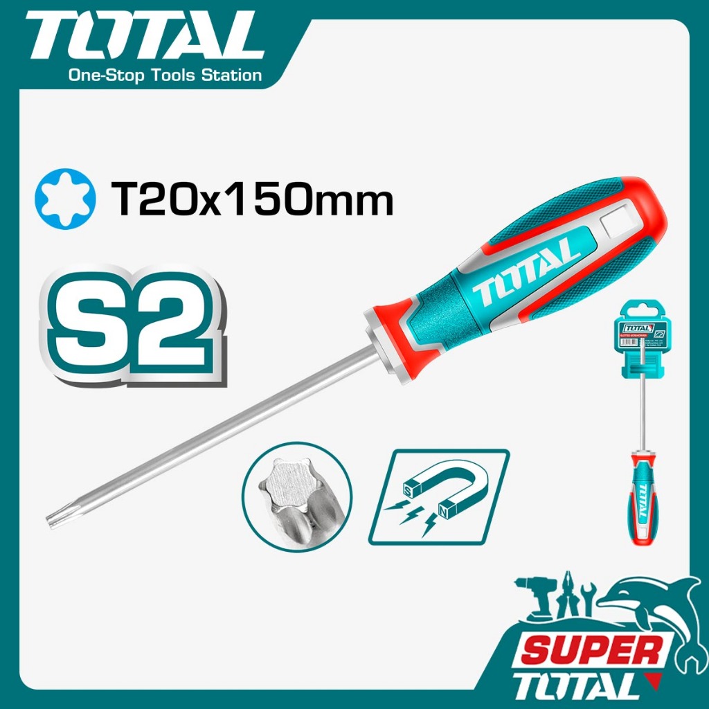 TOTAL Obeng Torx / Torx Screwdriver TSDT20150