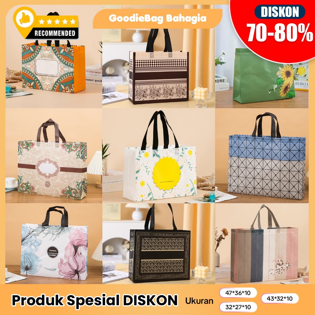 

(SPECIAL) Tas Belanja - Tas Spunbond - Tas Jinjing - Tas Souvenir - Tas Jinjing Wanita - Tas Lipat - Tas Kado - Kantong Belanja - Souvenir - Kantong - Shopping bag - Spoundbond - Tote Bag - Tas Wanita - Tas Murah - Tas Belanja Murah