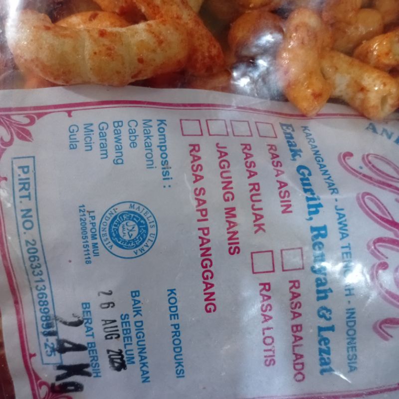 

Makaroni Gajah Pedas Manis