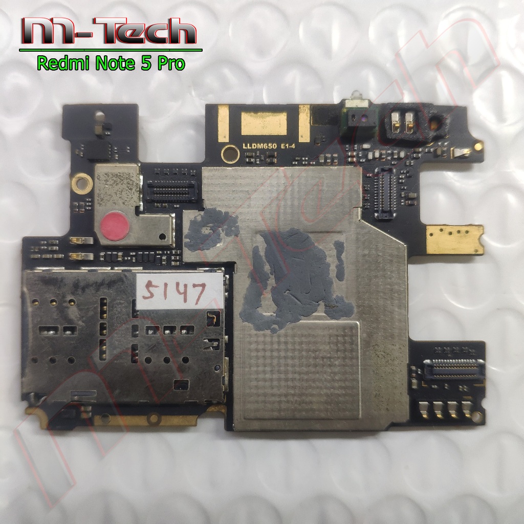 [5147] PCB Mesin Xiaomi Redmi Note 5 Pro (4/64 Gb)  originaol minus mati / matot bahan