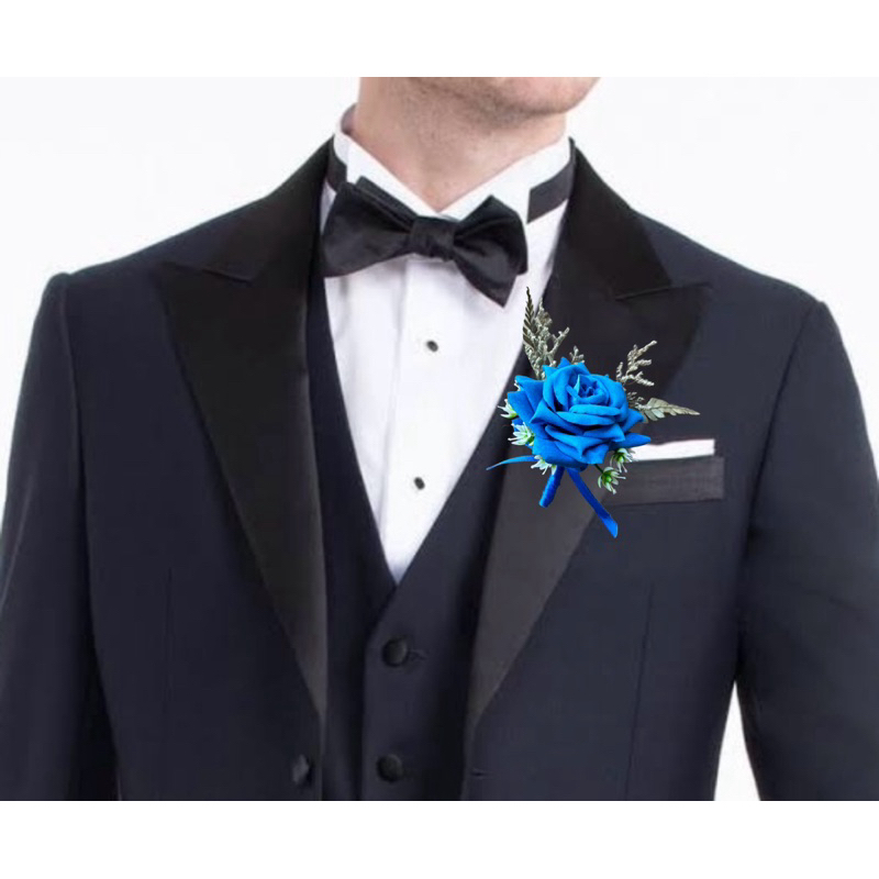Premium Bunga Corsage Korsase Korsage Boutonniere Bunga Jas Pengantin Wedding Groomsmen Bridesmaid P