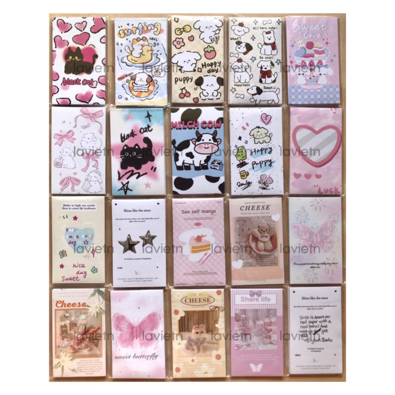 

random sticker seal mails freebies pack isi 100 lembar