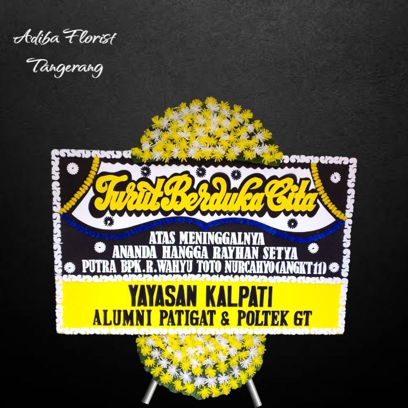 Karangan Bunga duka cita Tangerang - papan bunga - bunga papan duka cita