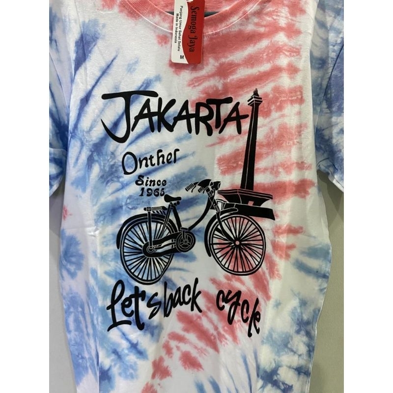 kaos oblong gambar onthel jakarta