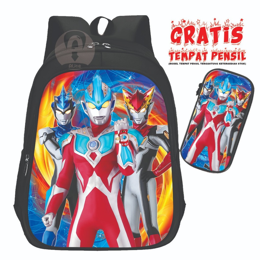 TAS RANSEL ANAK ULTRAMAN Tas Ransel Anak Laki laki Sekolah TK SD Terbaru 2022 Karakter ULTRAMAN Tas 