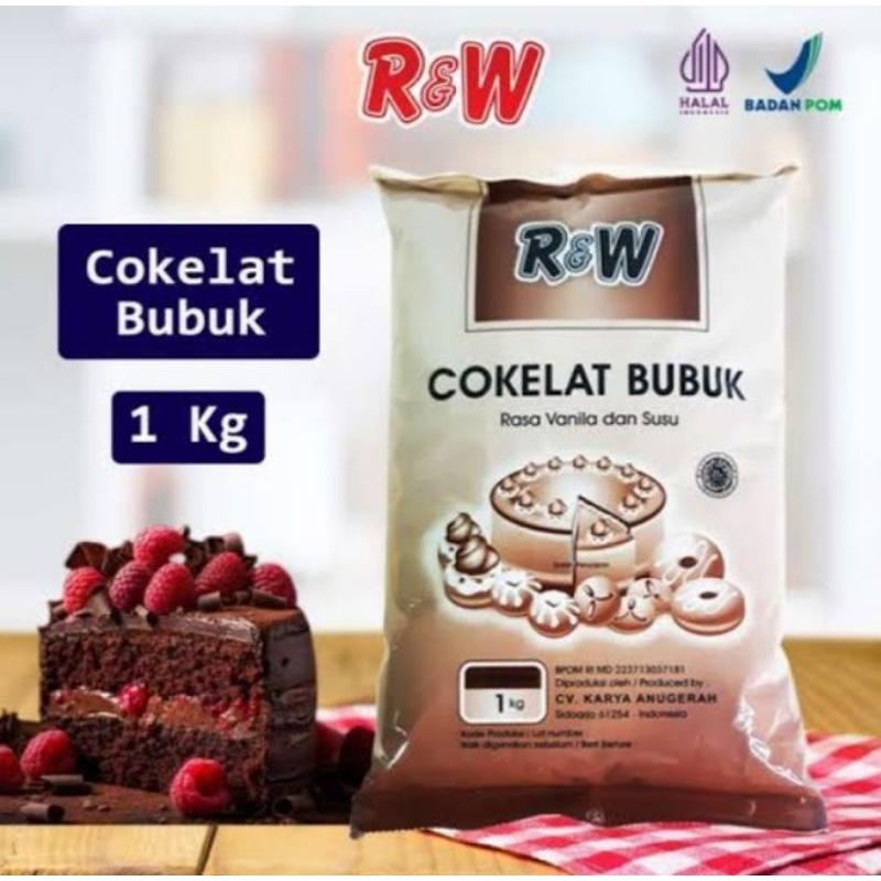 

Coklat bubuk RW 1 kg, coklat bubul rasa vanila dan susu