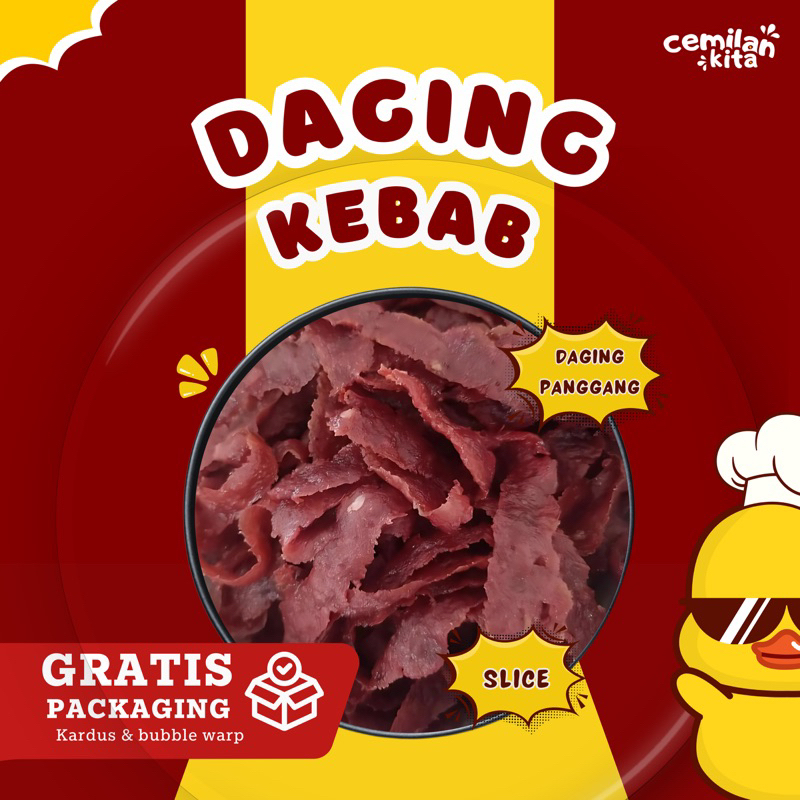 

Irisan Daging Kebab Premium Slice || Sudah Dipanggang - Cemilan kita