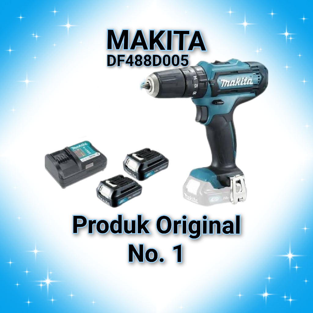 Makita DF488D005 Mesin Bor Baterai 18V MAKITA ORIGINAL