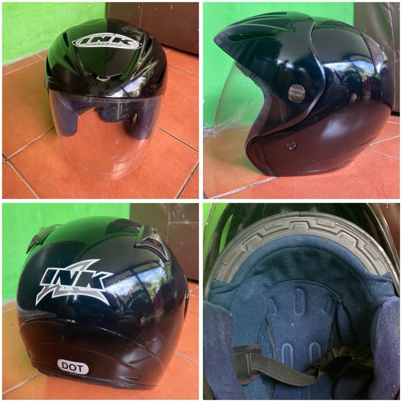 Helm Ink Cx22 Ori Second (Hitam Glossy)