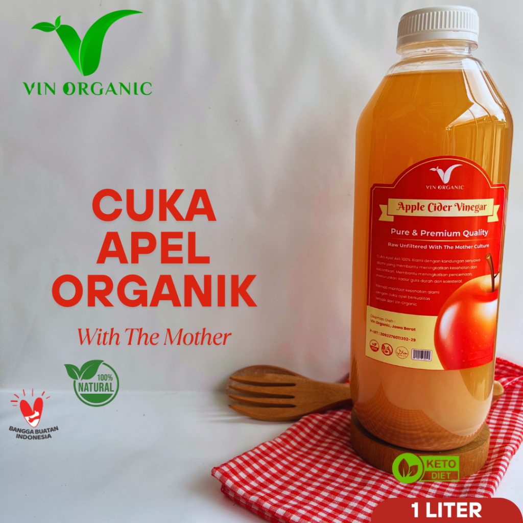 

VIN ORGANIC Cuka Apel Organik 1 Liter