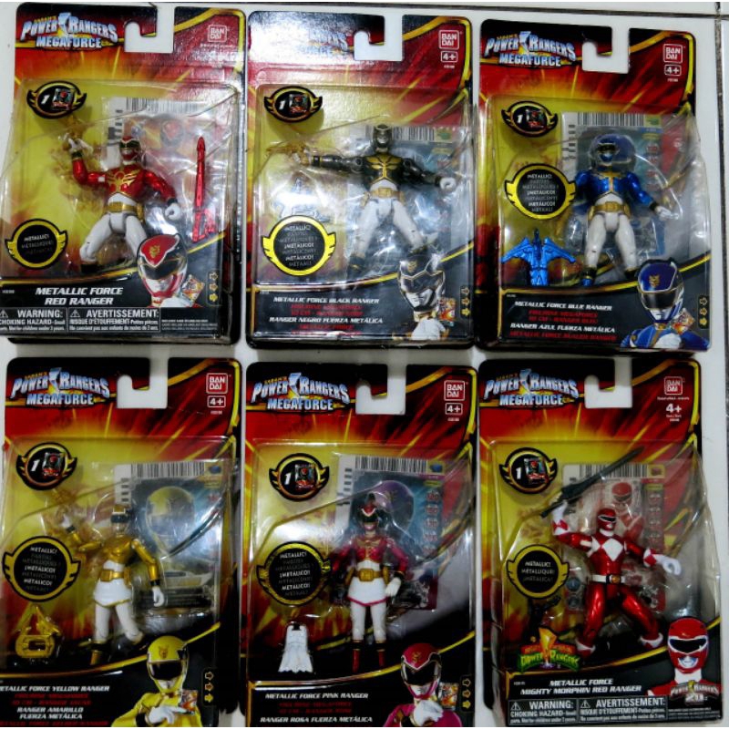 Power Rangers Megaforce Metallic Pack