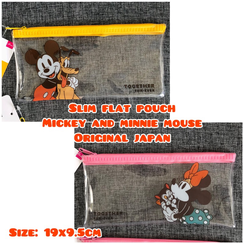 disney editiion pouch mickey minnie mouse original japan