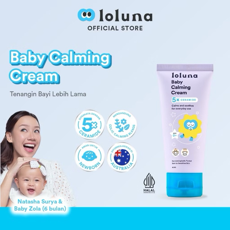 Loluna Baby Calming Cream - Krim Wajah Menenangkan untuk Bayi dan Anak