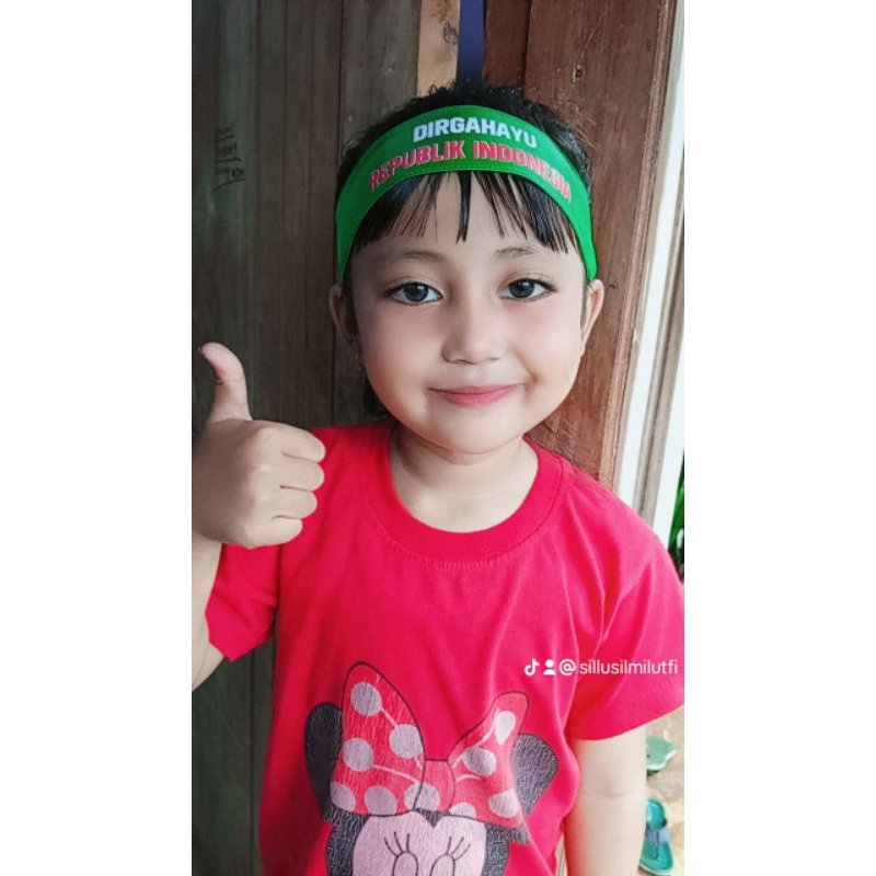 IKAT KEPALA MERAH PUTIH INDONESIA ANAK DEWASA IKAT KEPALA AGUSTUSAN