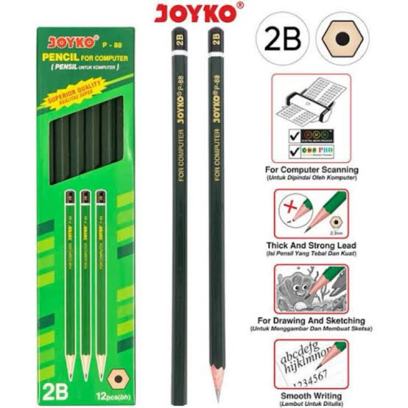 

Pensil Joyko 2B 1 pak (12 pcs)
