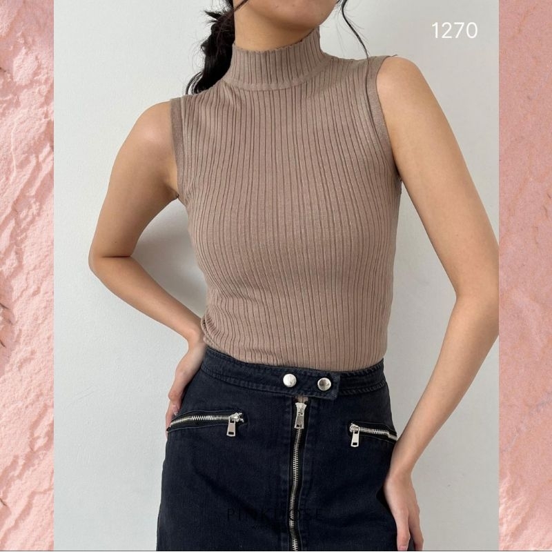 Giselle Top Import BKK Atasan Rajut Import Bangkok Baju Tank Top Baju Atasan Wanita Tank Top Rajut B