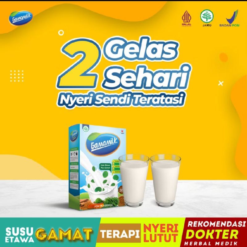 

1 Box Gamamilk - susu etawa gamat atasi masalah nyeri sendi dan asam urat