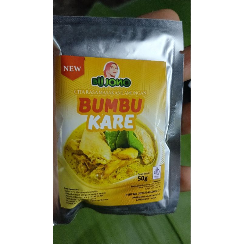 

kare bumbu instan Bu jono 50 gram
