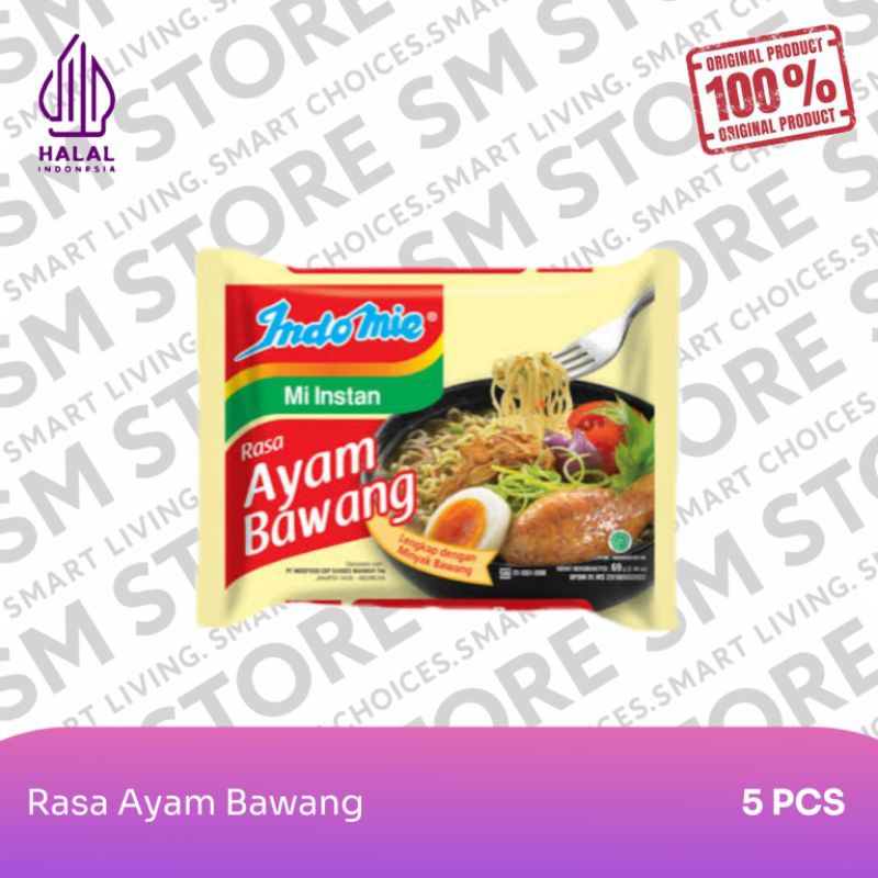 

5 Pcs - Mie Indomie Kuah Ayam Bawang