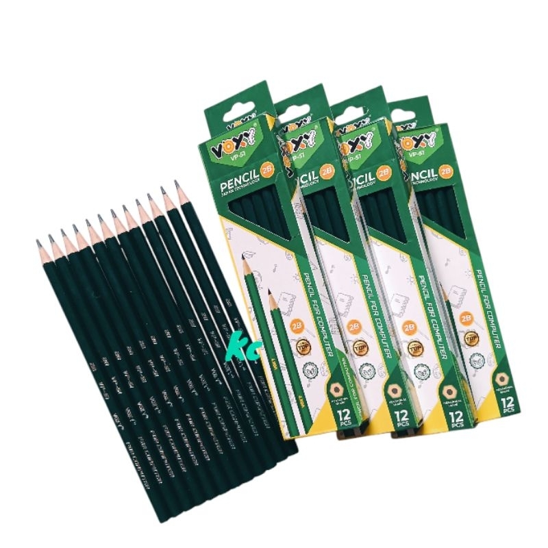 

(PROMO) 6 LUSIN/6 KOTAK PENSIL VOXY 2B HIJAU