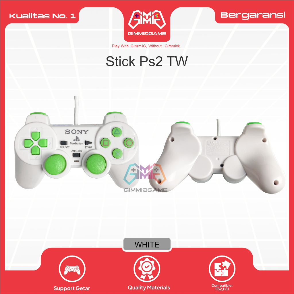 Stik Stick Controller PS2 TW Warna Putih