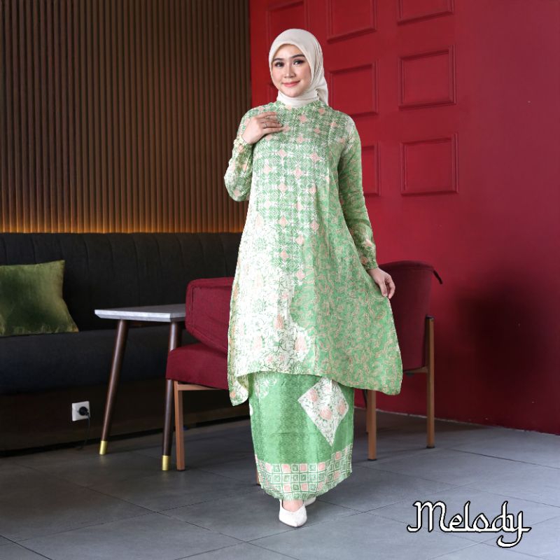 Batik - Batik wanita premium elegan Busana muslim [ Dress gamis ] Baju stelan batik wanita Stelan ba