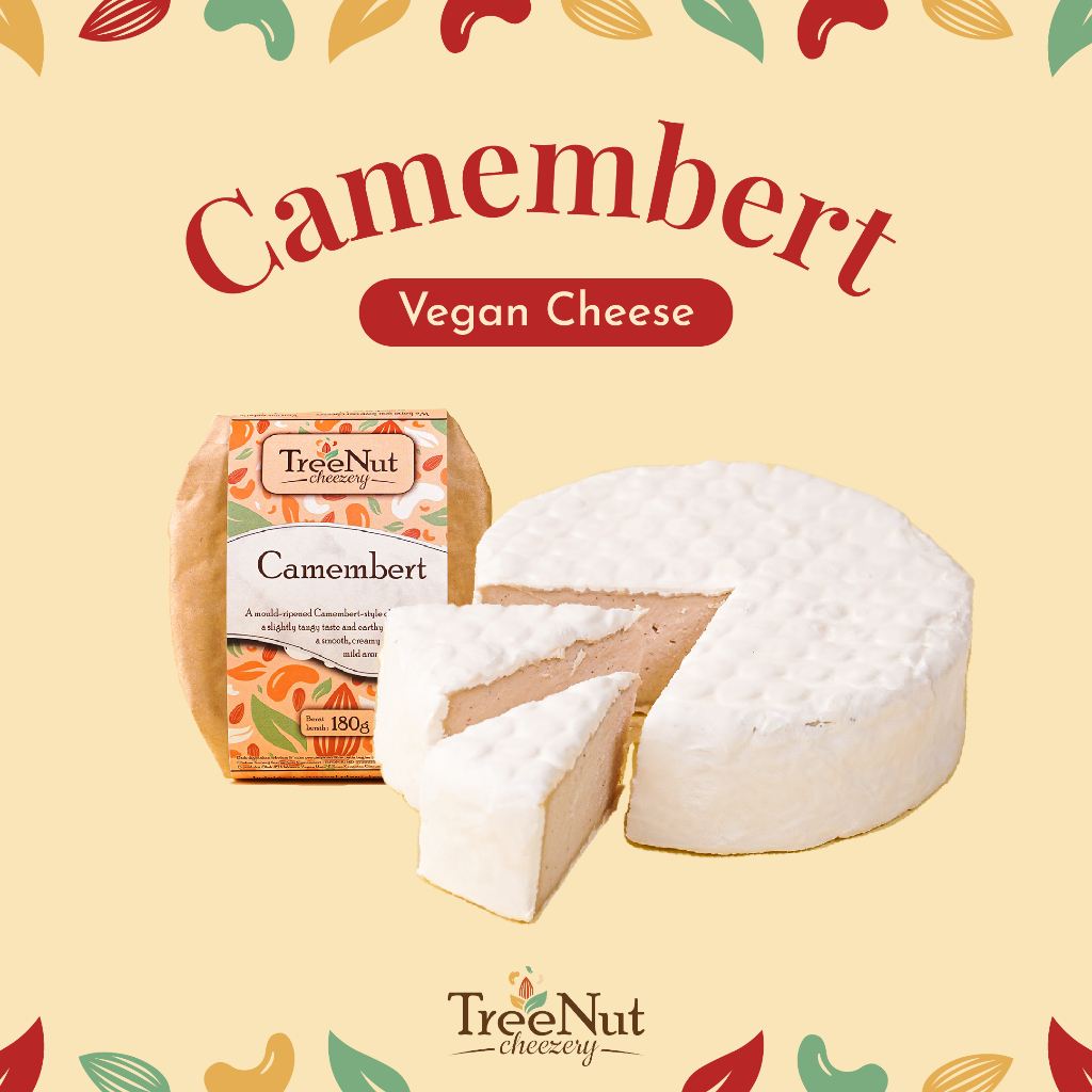 

Keju Vegan Camembert Creamy Lembut - Plant-Based Cheese Nabati - Vegetarian Food | TreeNut Cheezery