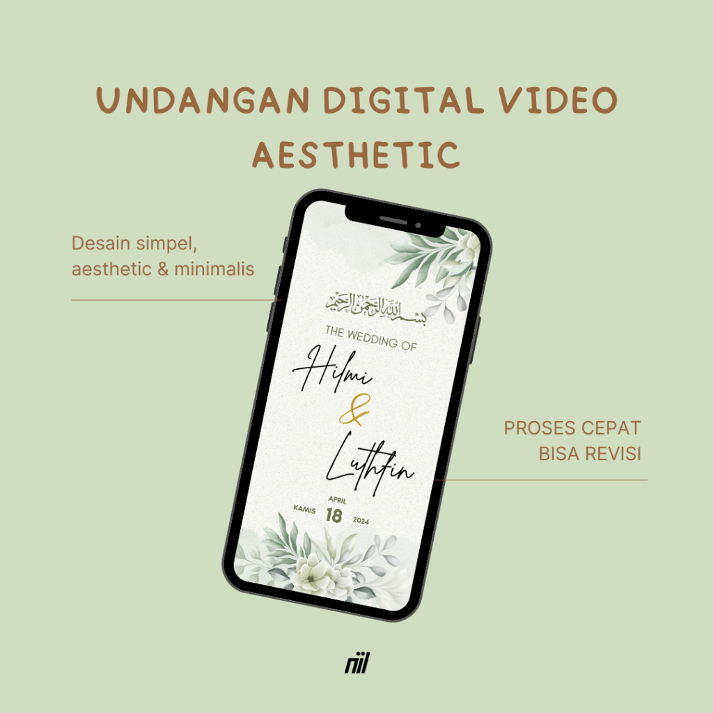 UNDANGAN DIGITAL | UNDANGAN VIDEO | UNDANGAN DIGITAL VIDEO | UNDANGAN AESTHETIC DIGITAL VIDEO
