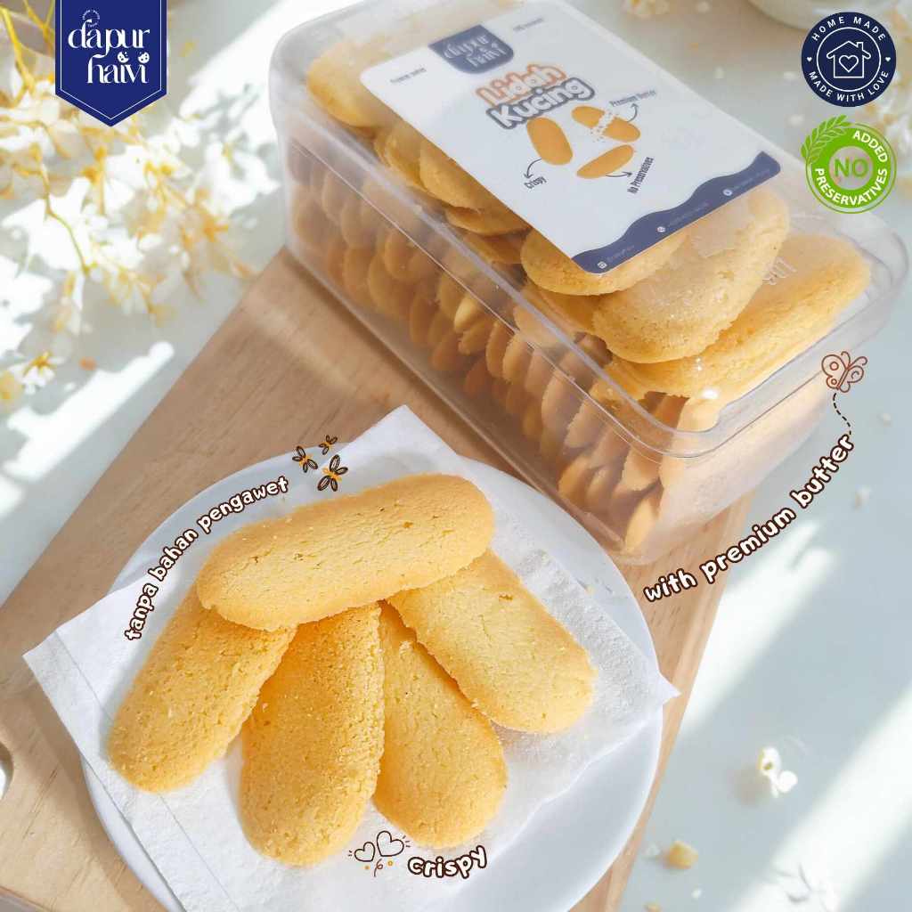 

Lidah Kucing Vanila dengan butter Wijsman