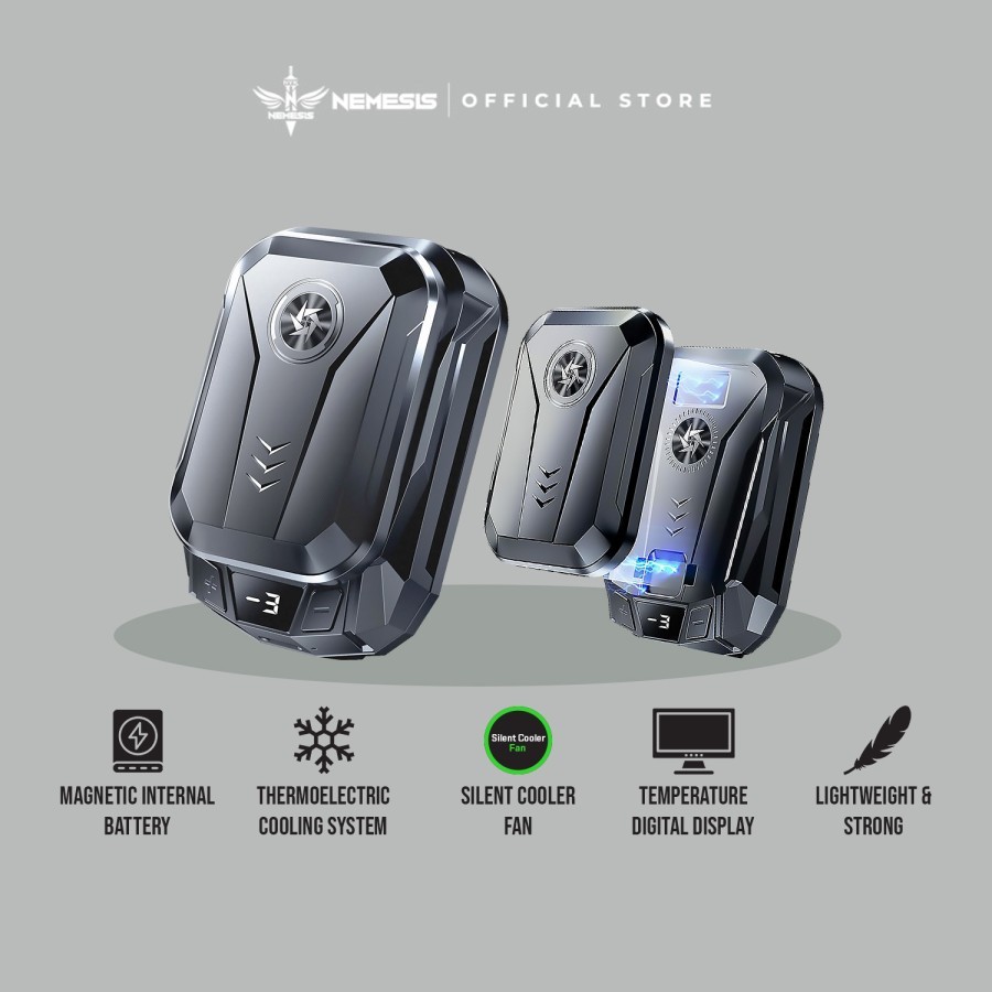 NYK Nemesis Zephyr H5 / H-5 ThermoElectric Fan HP / Handphone Fan Cooler With Removable Battery