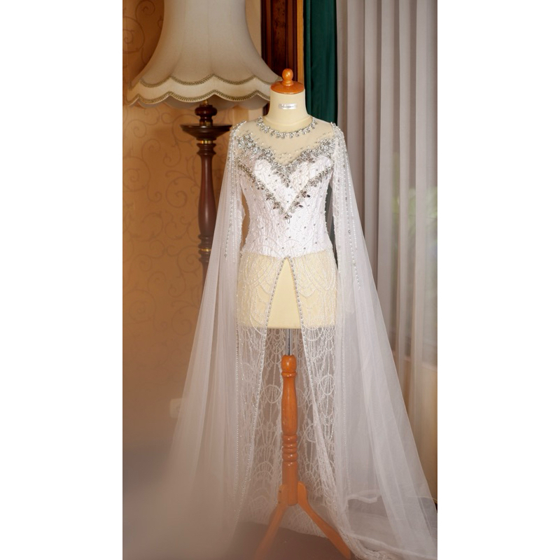 Kebaya Akad | Wedding Dress | Kebaya Pengantin | Kebaya Putih | Gaun Putih