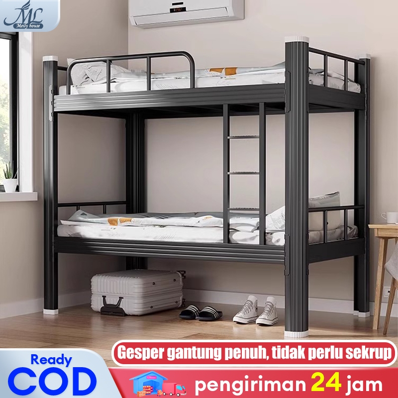 Ranjang Besi Ranjang Tingkat Ranjang Tingkat 2 Susun Tempat Tidur Tingkat Mimimalis Ranjang Susun