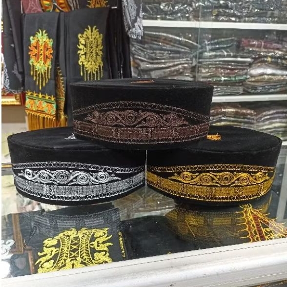 Peci Gayo khas Aceh / Peci Aceh bordiran motif gayo