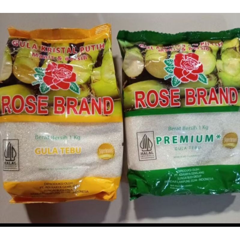 

Gula Rose brand kuning dan hijau 1kg