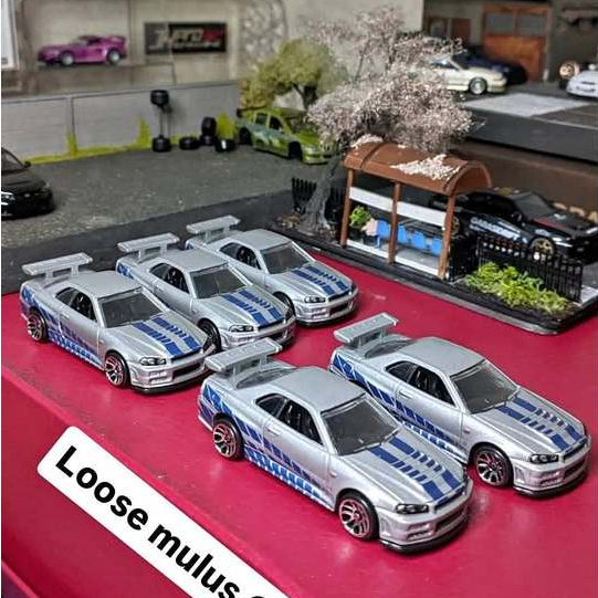 Hot Wheels Fast & Furious LOOSE - Supra - Eclipse - R34