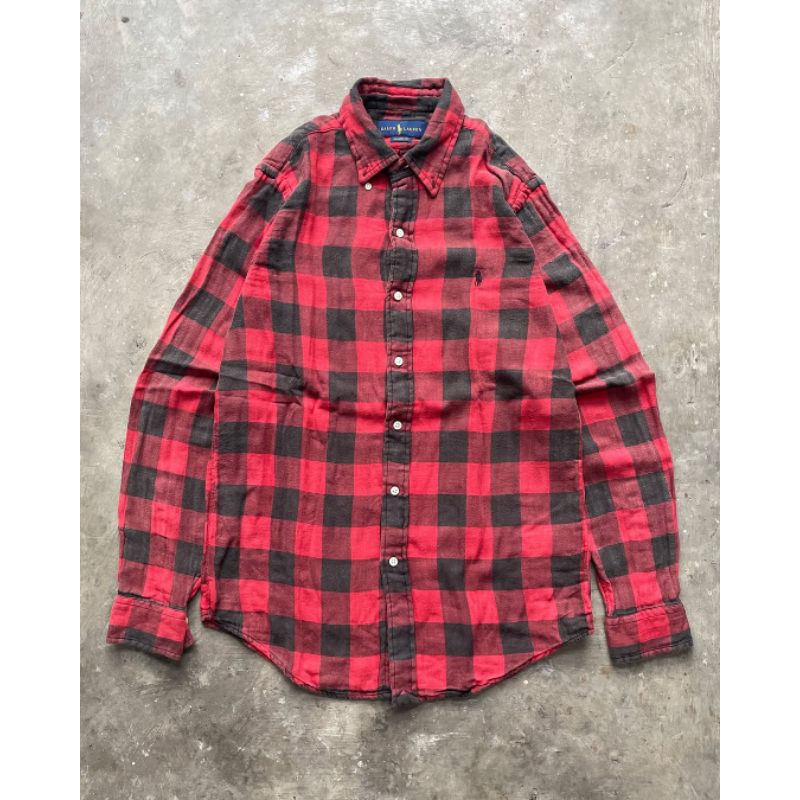 POLO RALPH LAUREN KEMEJA LENGAN PANJANG FLANEL ORIGINAL PRIA