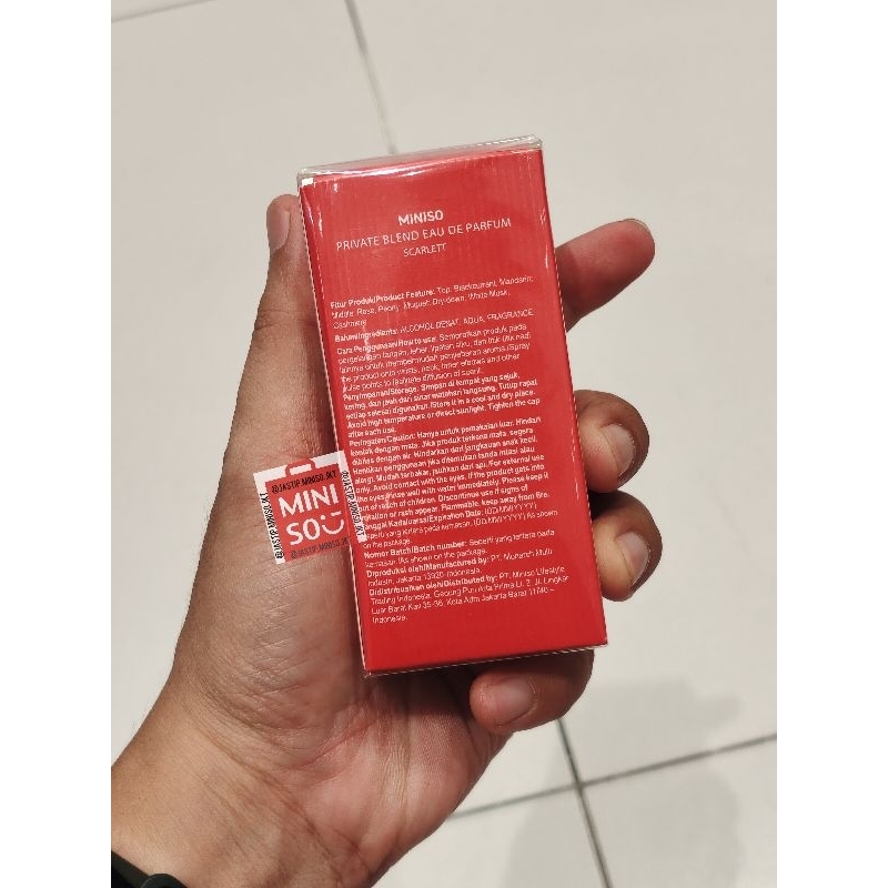 Miniso Parfum Edp Cewek Private Blend Series (50Ml) Jasmine Rouge / Mtallique / Audrey / Scarlett