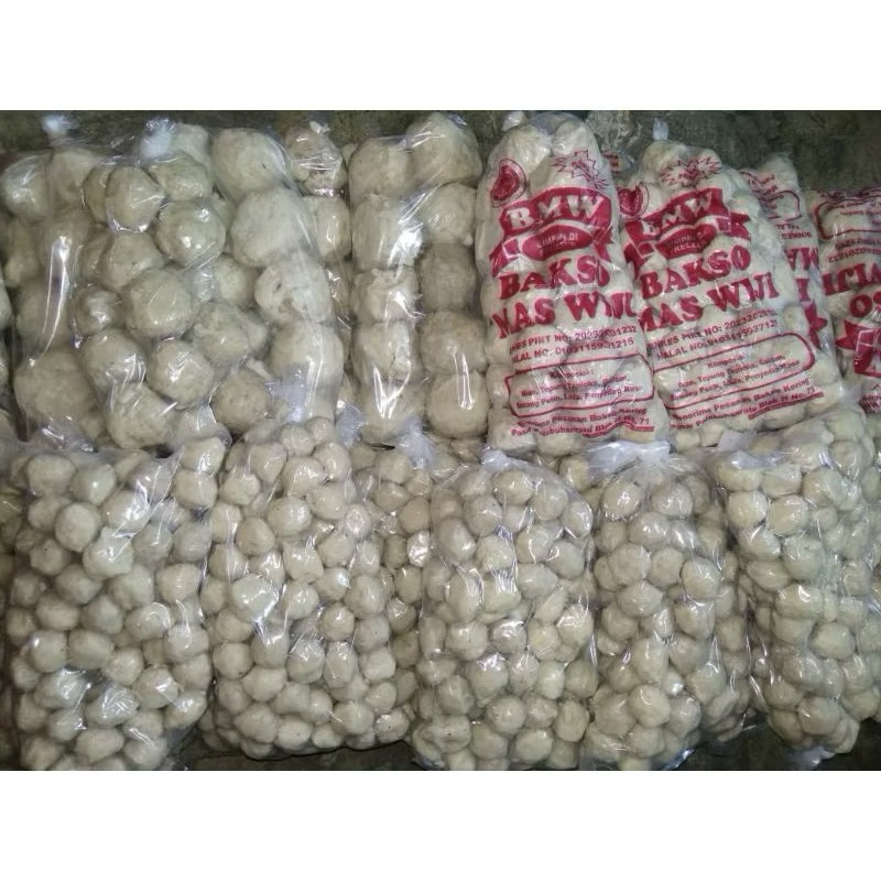 

Bakso ikan Mas wiji beli 1 gratis 1 isi 100 butur bakso kecil