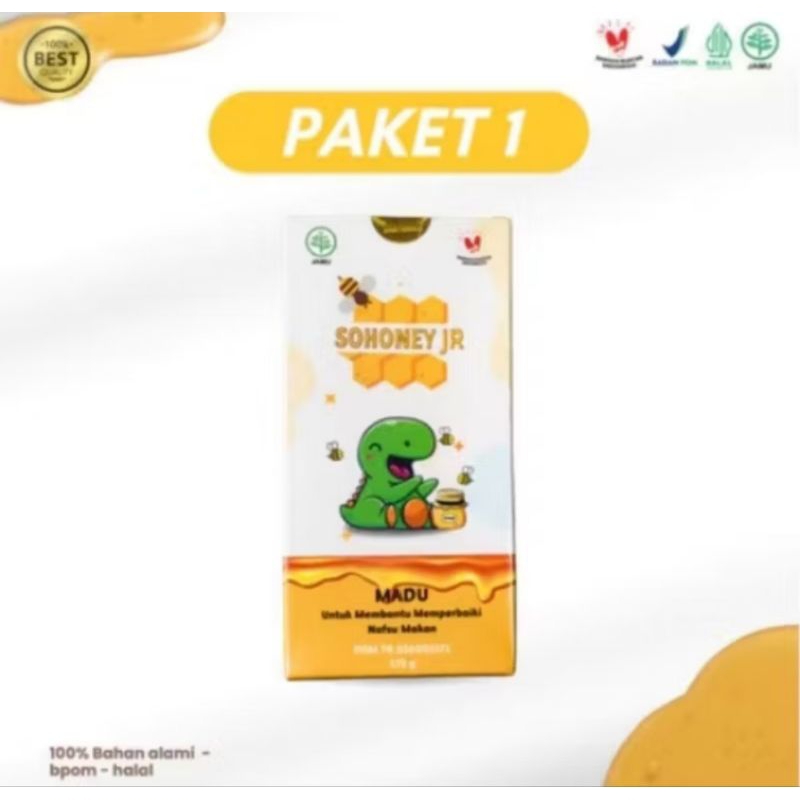 

SOHONEY JR ASLI ORIGINAL MADU HERBAL PENAMBAH NAFSU MAKAN ANAK