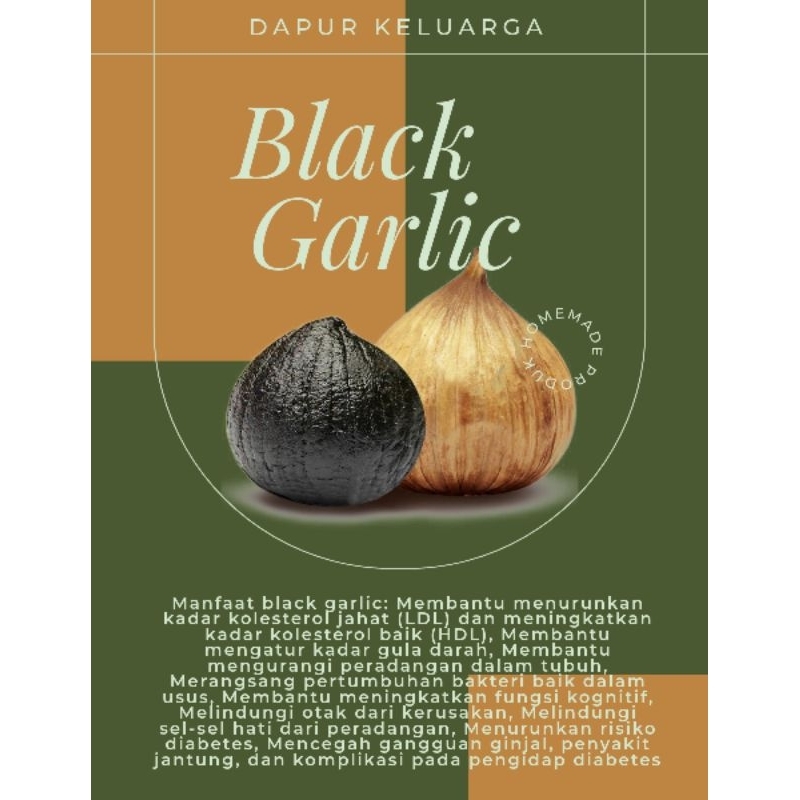 

Solo Black Garlic - Bawang Hitam Tunggal - Kendari