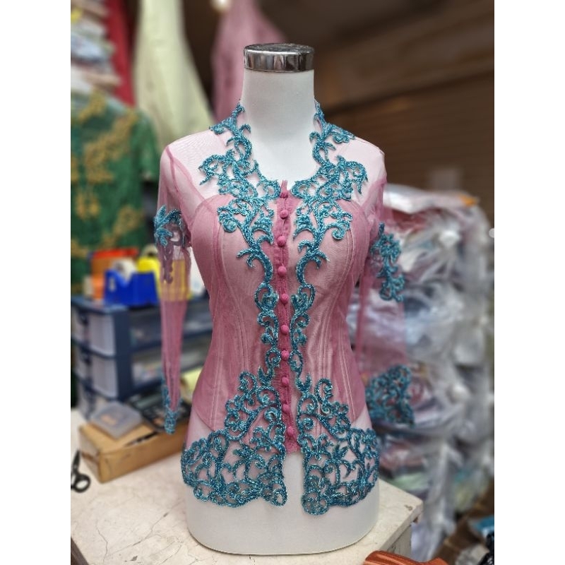 Atasan Kebaya tile aplikasi bordir