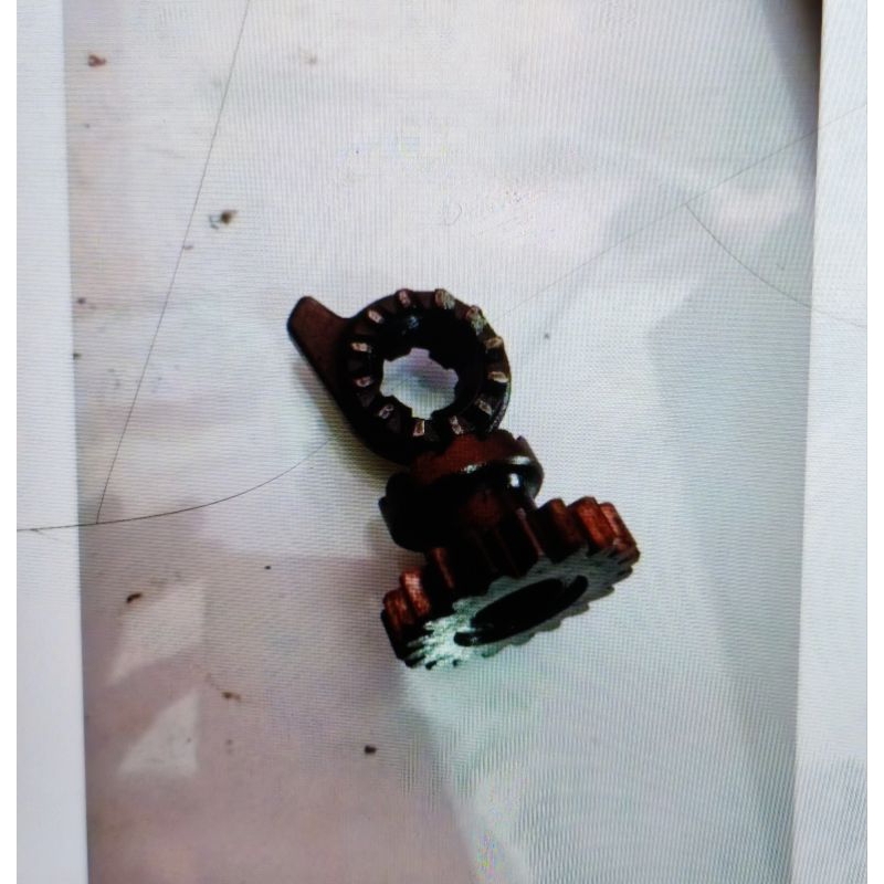 gigi stater/gigi kick stater satria fu dalam rengkes