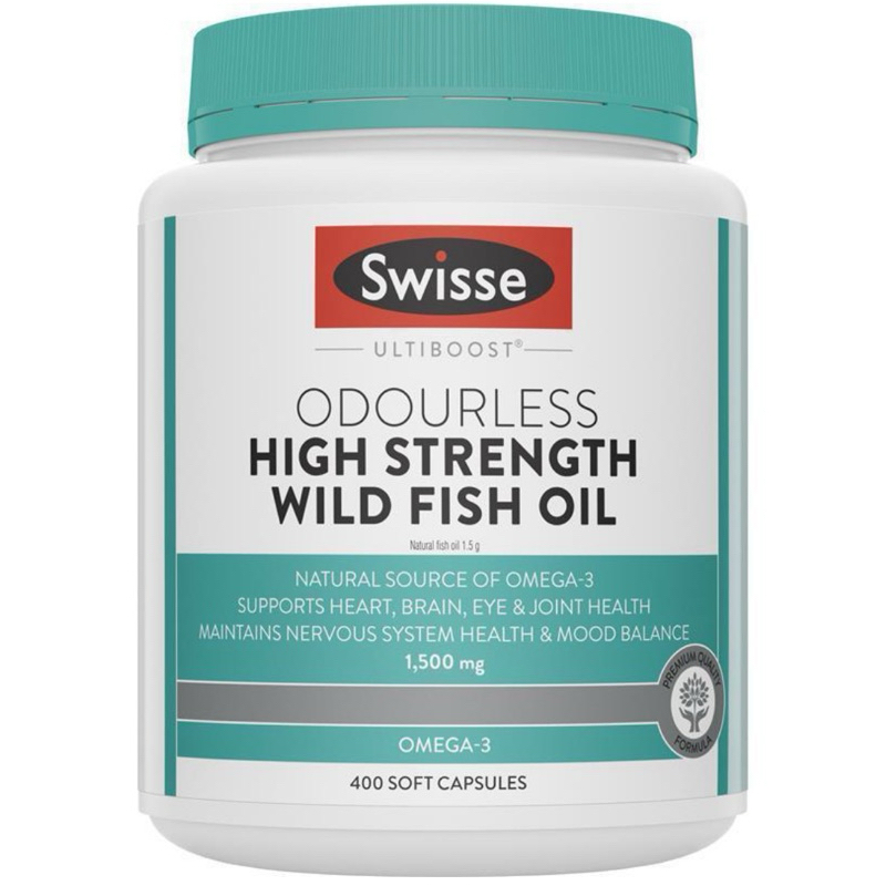 Swisse Ultiboost Odourless High Strength Wild Fish Oil 1500mg